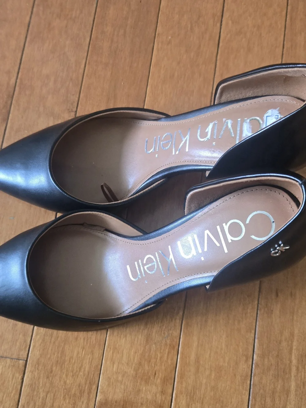 Calvin Klein Black Pointed Toe D'Orsay Pumps